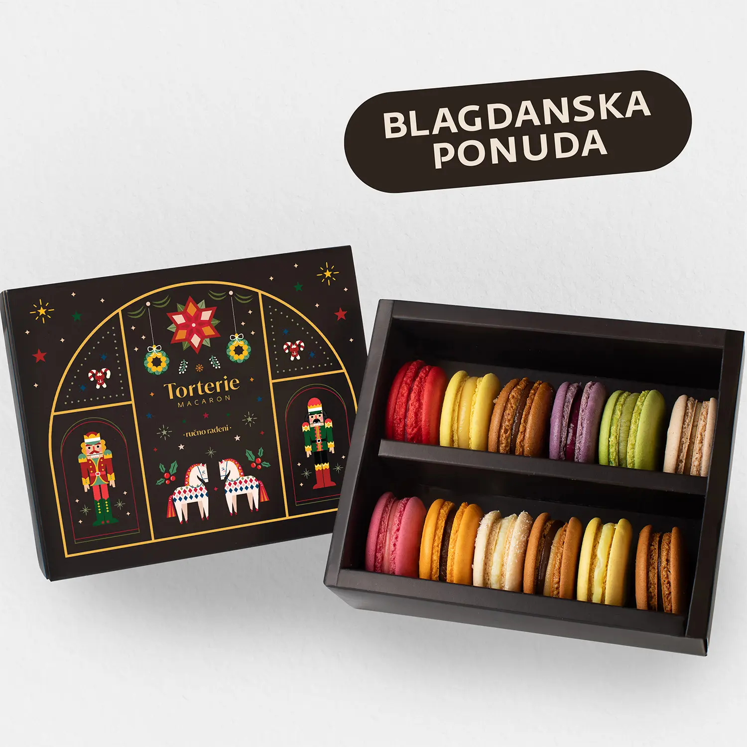 Macarons 12 kom blagdansko pakiranje