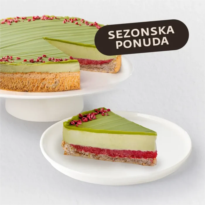 Torta pistacija malina sezona